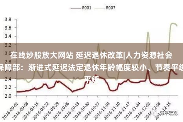 在线炒股放大网站 延迟退休改革|人力资源社会保障部：渐进式延迟法定退休年龄幅度较小、节奏平缓