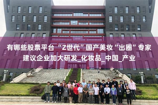有哪些股票平台 “Z世代”国产美妆“出圈”专家建议企业加大研发_化妆品_中国_产业